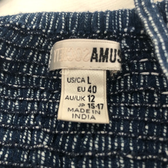 Amuse Society Brunch Date Stripe Mini Cotton Dress - Picture 10 of 11